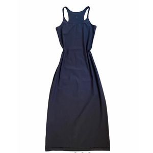 LuluLemon Refresher Black Tank Bodycon Dress.
